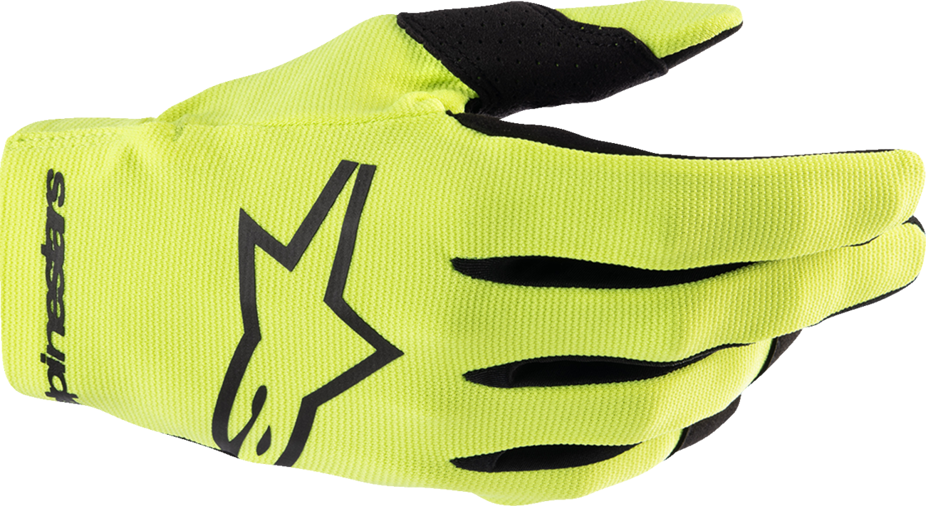Youth Radar Gloves - Fluo Yellow/Black - 2XS