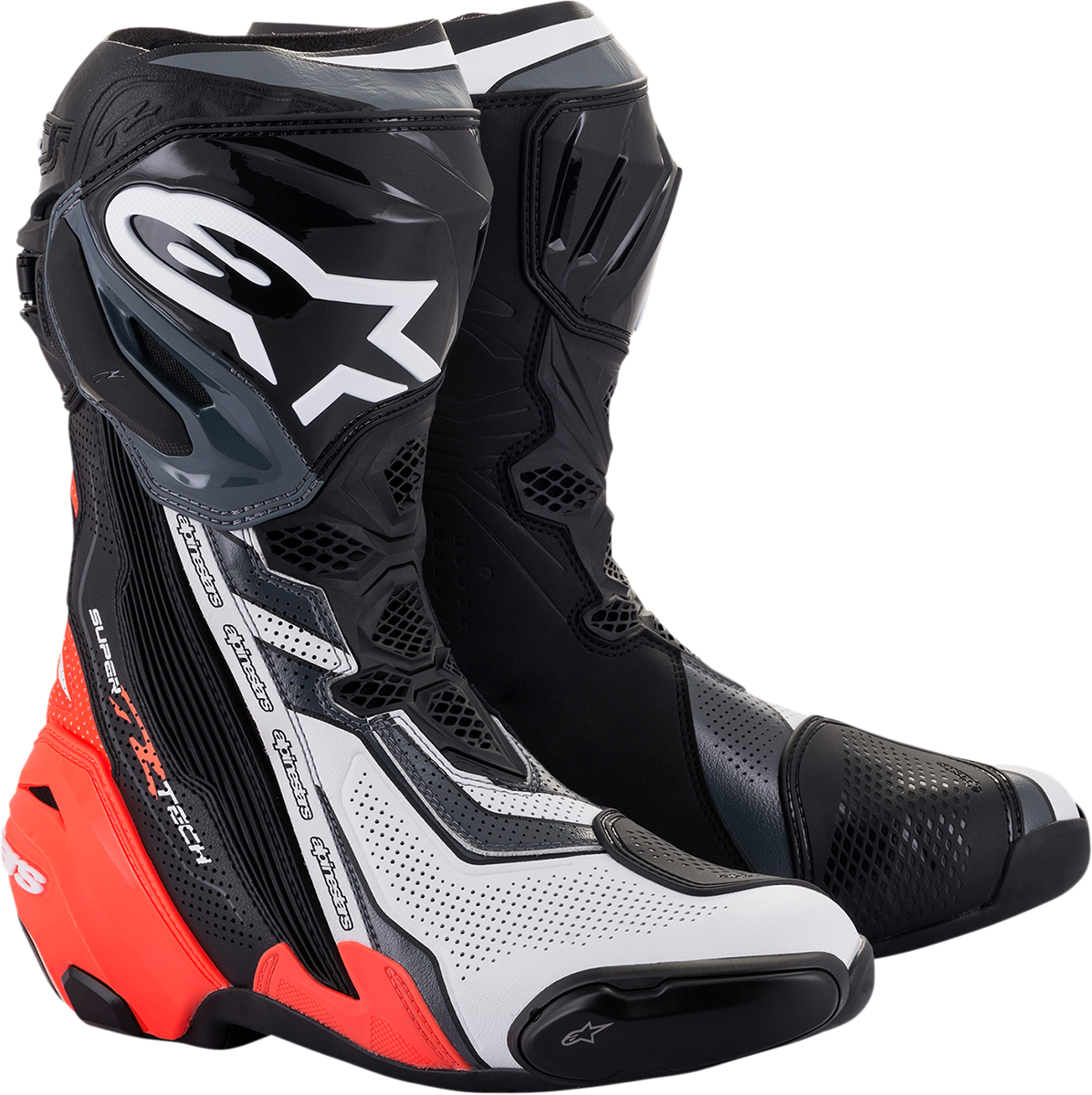 Supertech R Vented Boots - Black/Red/White/Gray - US 6.5 / EU 40