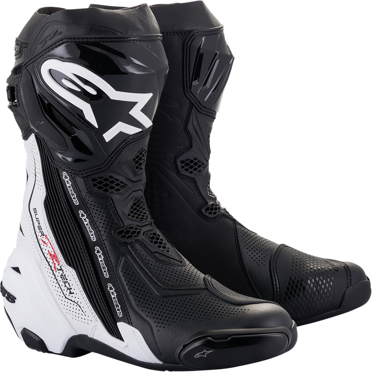 Supertech R Vented Boots - Black/White - US 12 / EU 47