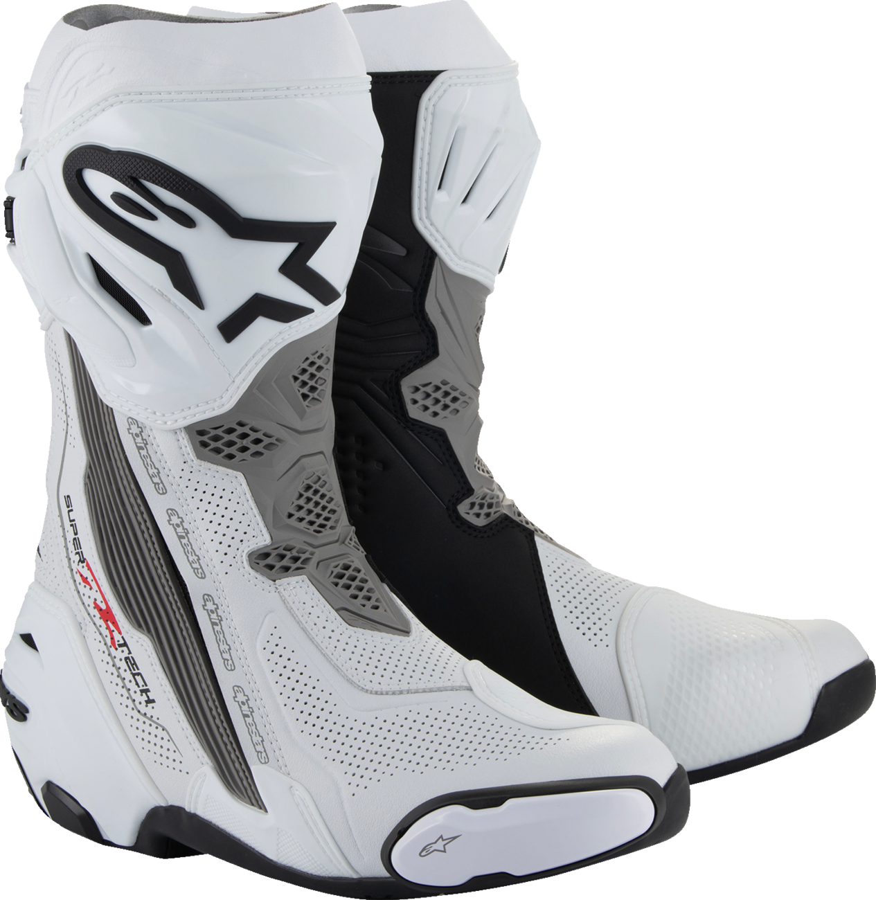 Supertech R Vented Boots - White/Gray/Black - US 10.5 / EU 45