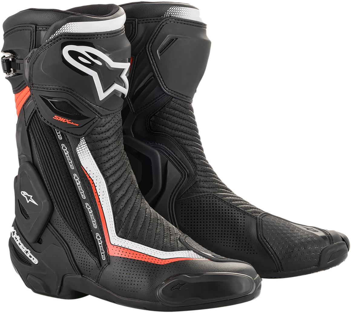 SMX Plus Vented Boots - Black/White/Red - US 6 / EU 39