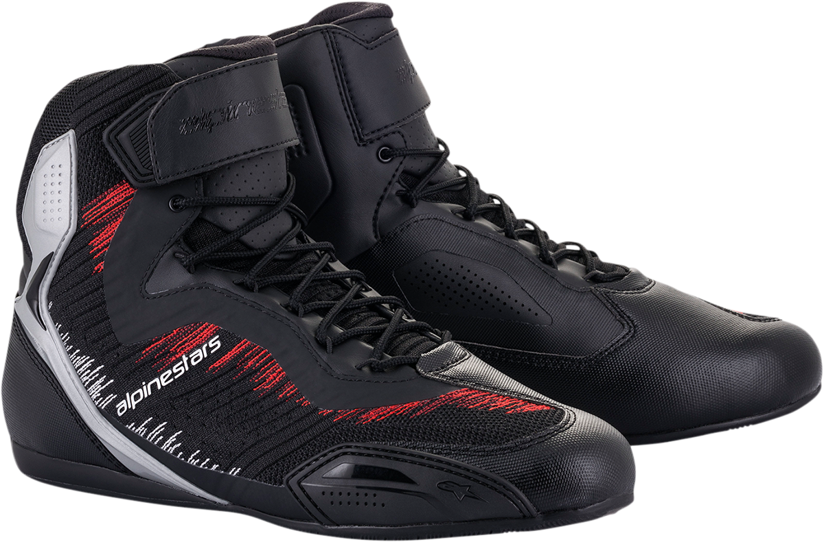 Faster-3 Rideknit® Shoes - Black/Silver/Red - US 8.5 / EU 41