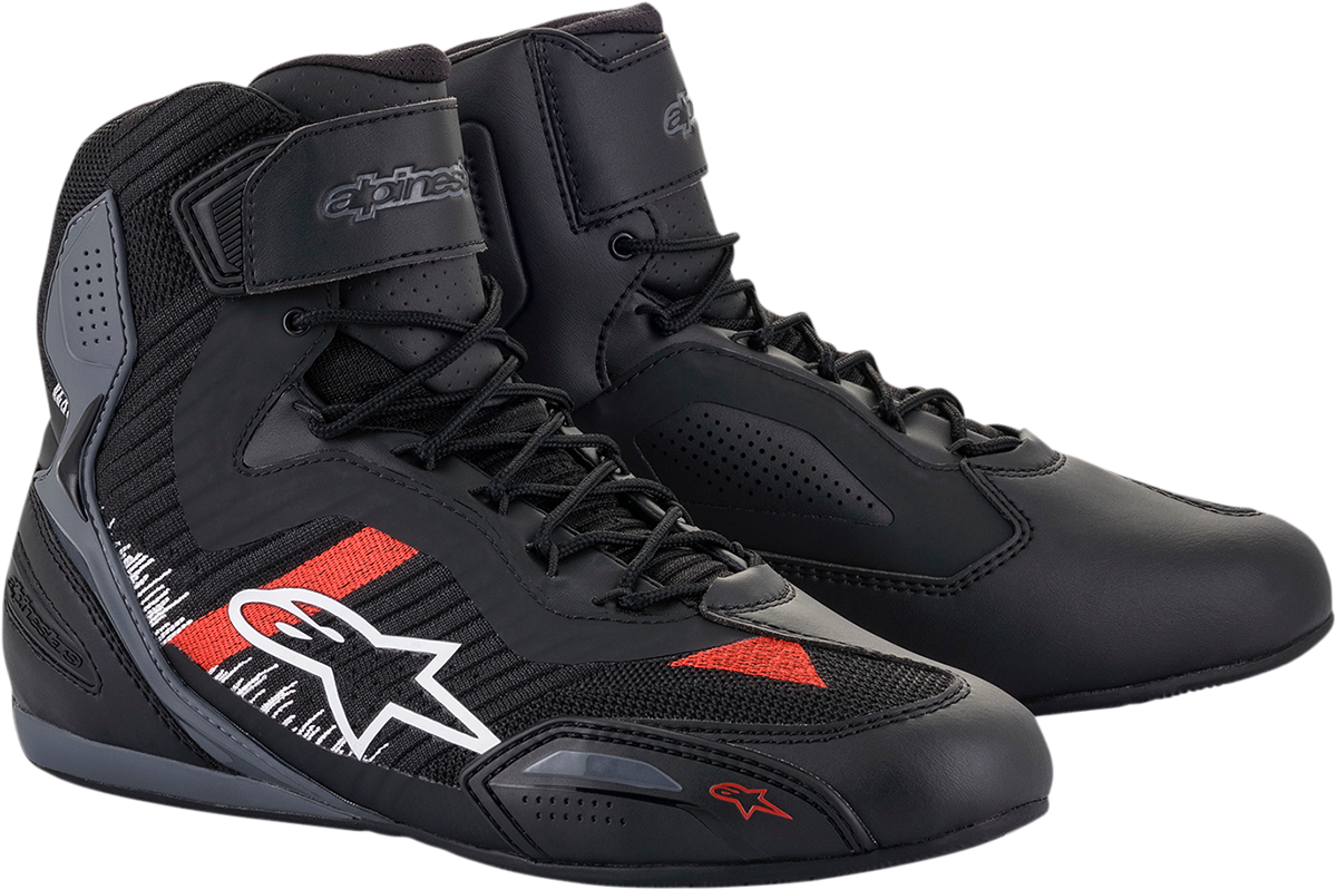 Faster-3 Rideknit® Shoes - Black/Gray/Red - US 13.5 / EU 47.5