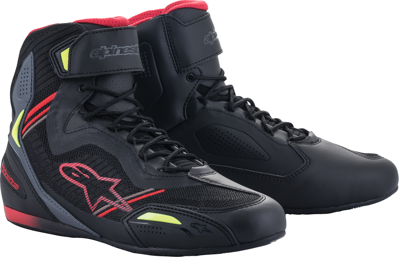 Faster-3 Rideknit® Shoes - Black/Red/Yellow - US 10 / EU 43