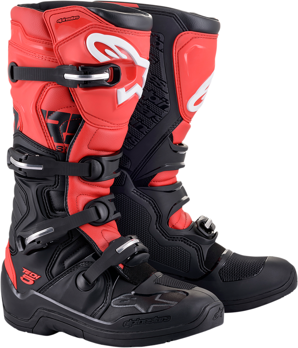 Tech 5 Boots - Black/Red- US 8 / EU 42