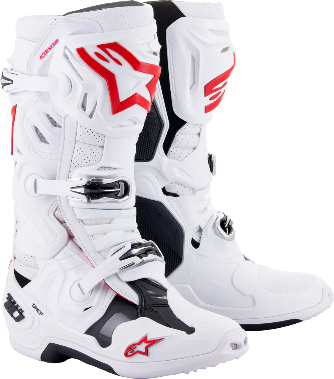 Tech 10 Supervented Boots - White/Red - US 7 / EU 40.5