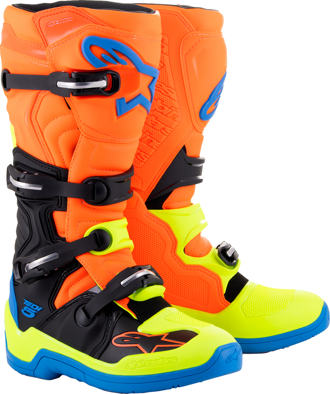 Tech 5 Boots - Orange Fluorescent/Blue/Yellow Fluorescent - US 11 / EU 45.5