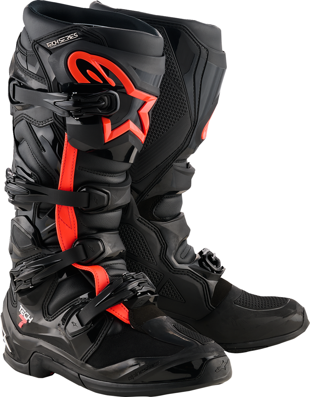 Tech 7 Boots - Fluorescent Red/Black - US 11 / EU 45.5