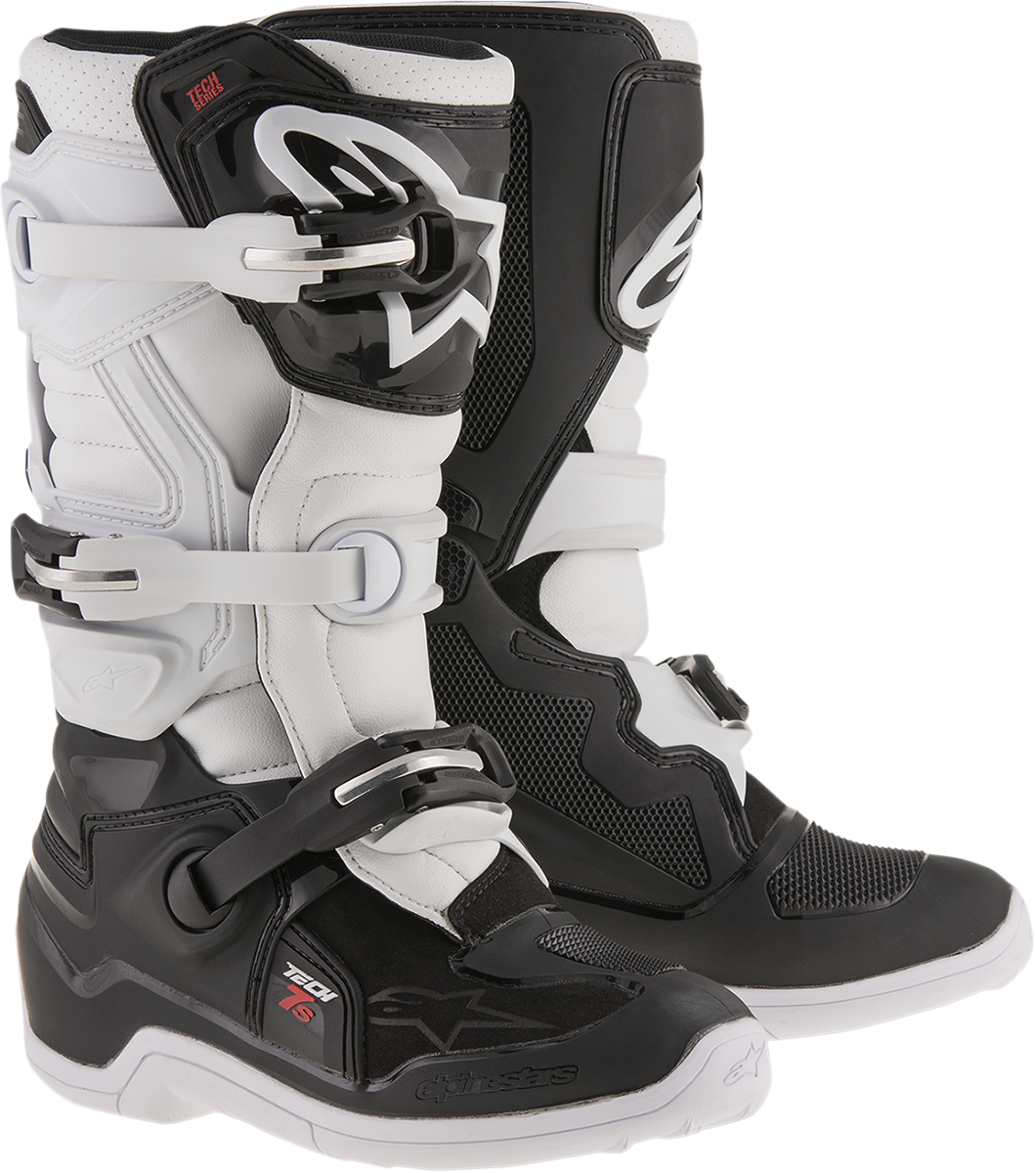 Youth Tech 7S Boots - Black/White - US 6 / EU 39