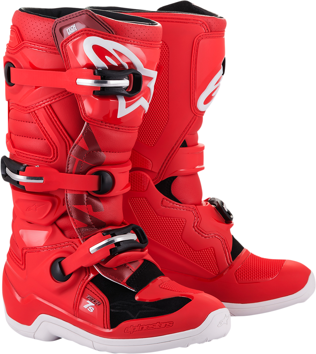 Youth Tech 7S Boots - Red - US 5 / EU 38