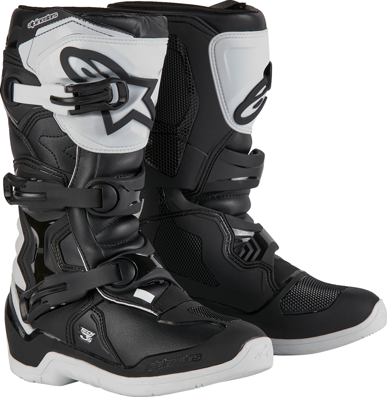 Youth Tech3S Boots - Black/White - US 7 / EU 40.5