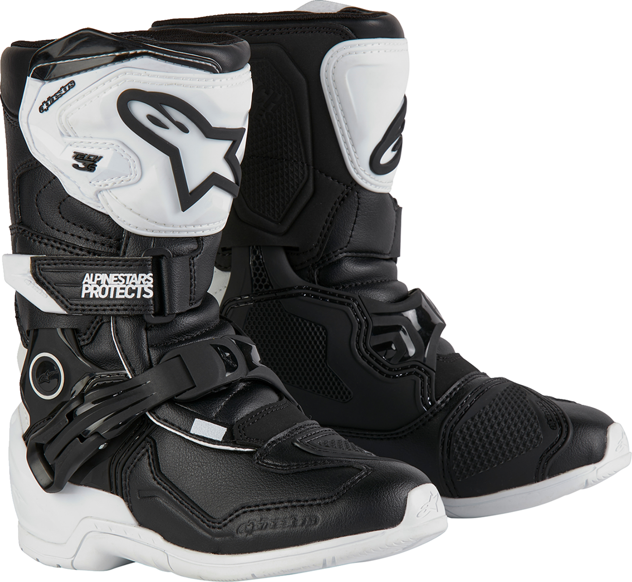 Kids Tech 3S Boots - Black/White - US 10 / EU 28