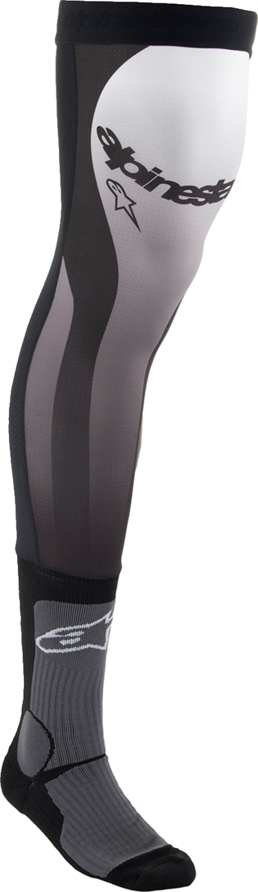 Knee Brace Socks - Black/White - Large/XL