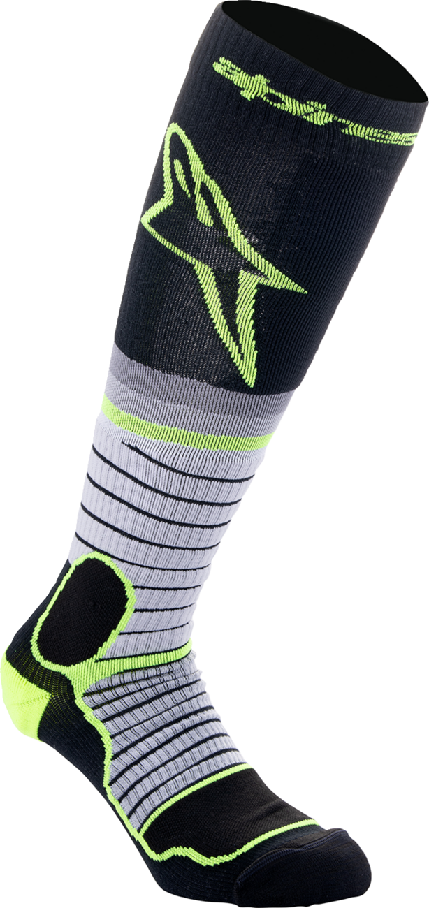MX Pro Socks - Black/Gray/Yellow - Medium