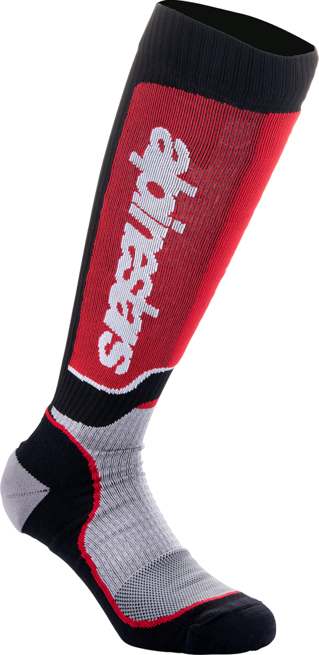 MX Plus Socks - Black/Red/Gray - Medium