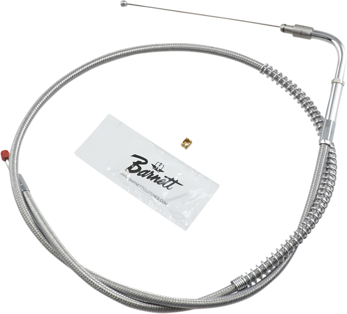 Stainless Steel Throttle Cable - +6" - '06-'17 Softail/Dyna