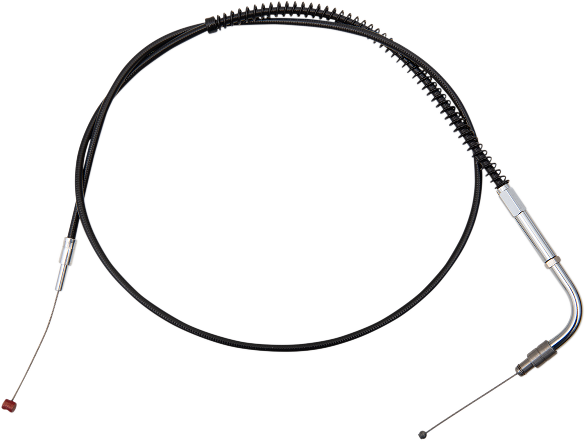Black Vinyl Throttle Cable - +6" Size - 37-1/2" Length