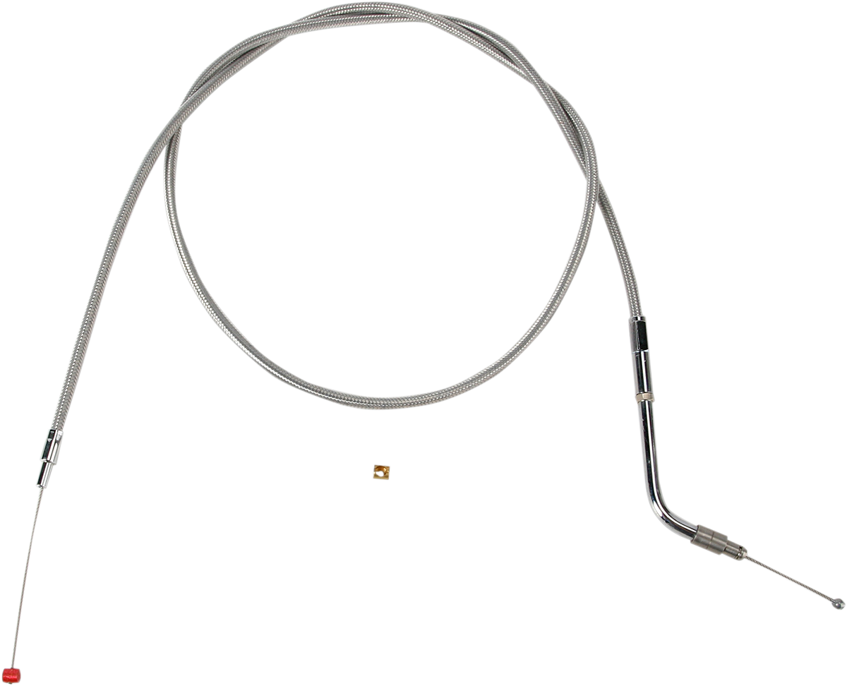 Stainless Steel Throttle Cable - +6" - '02-'07 Touring