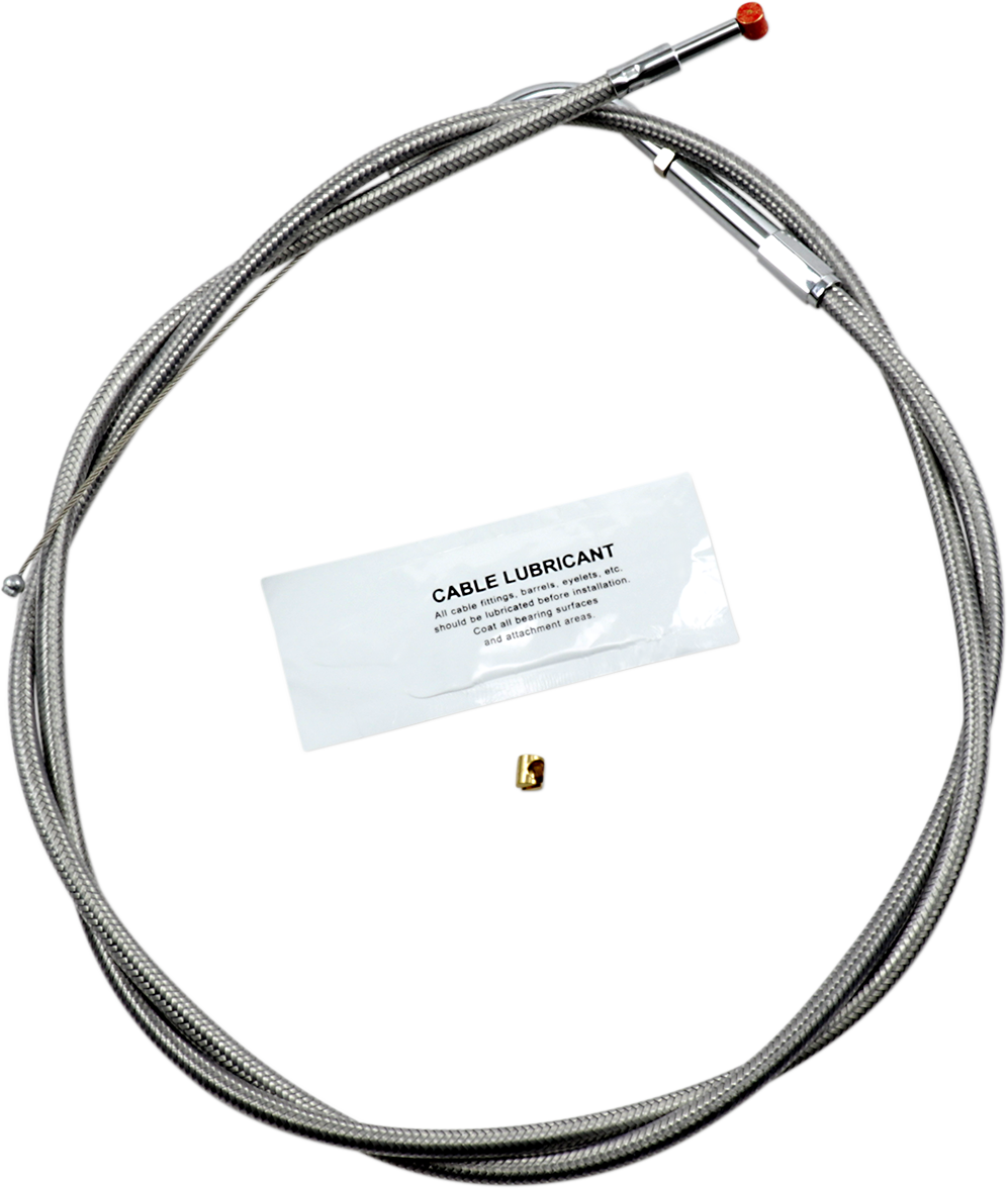 Stainless Steel Throttle Cable - +8" - '02-'07 Touring