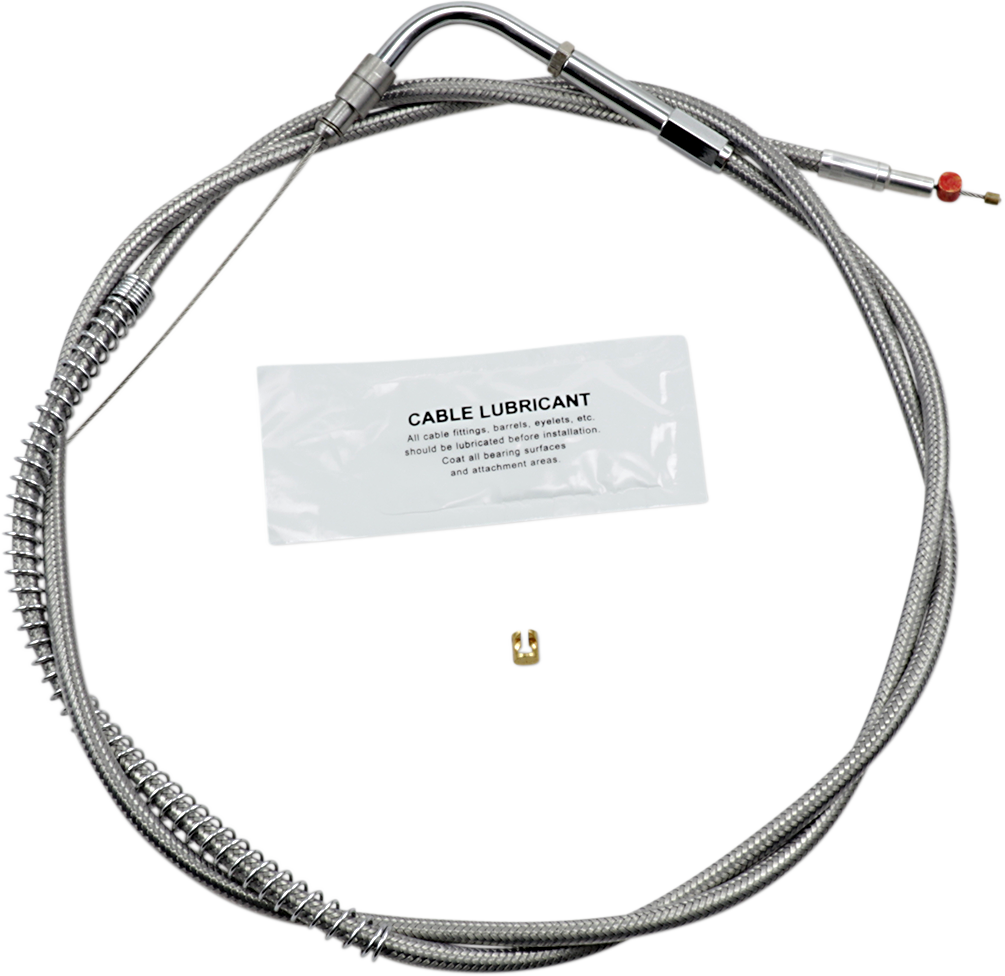 Stainless Steel Throttle Cable - +8" - '96-'01 Touring
