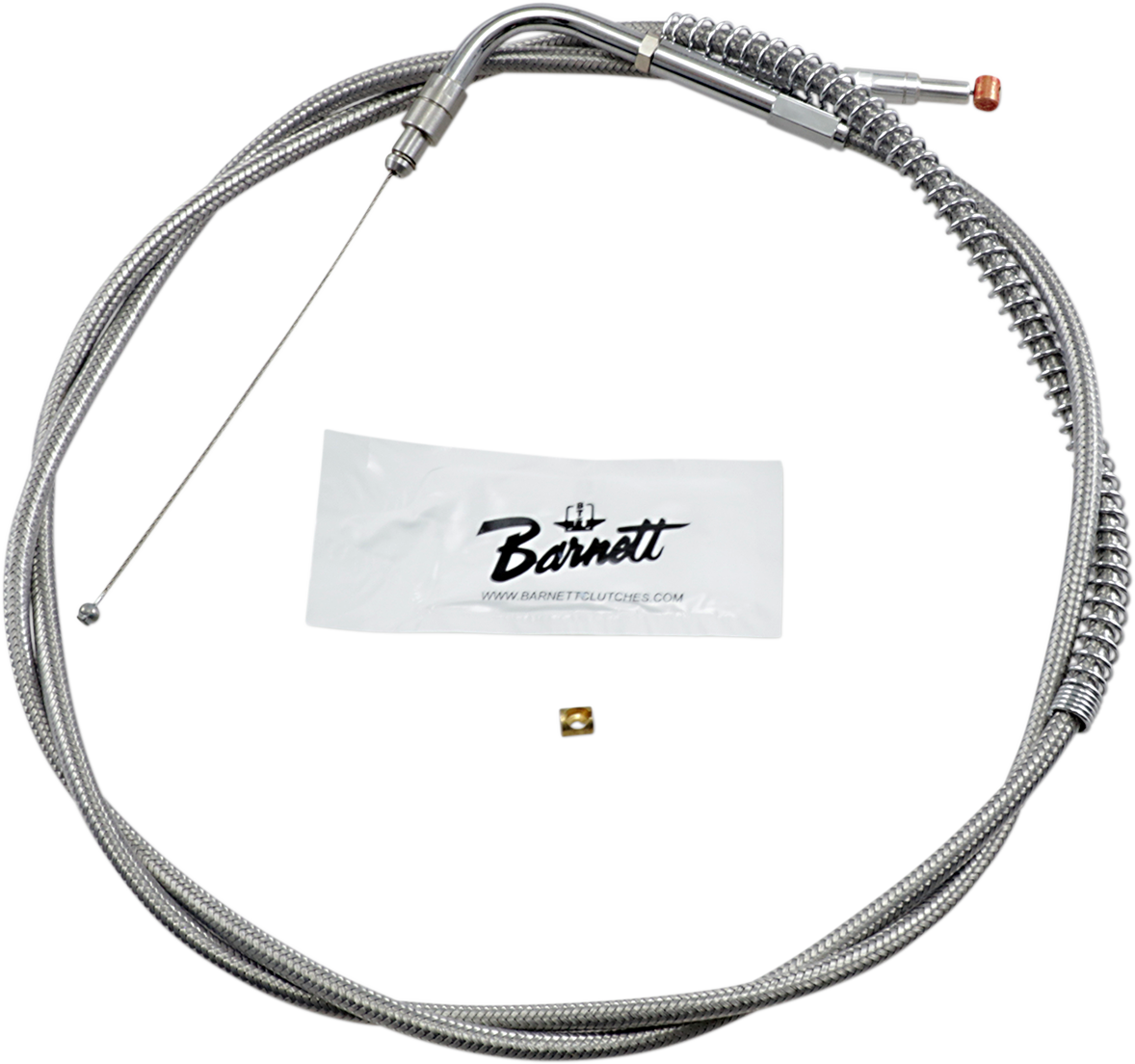 Stainless Steel Throttle Cable - +10" - '96-'01 Touring