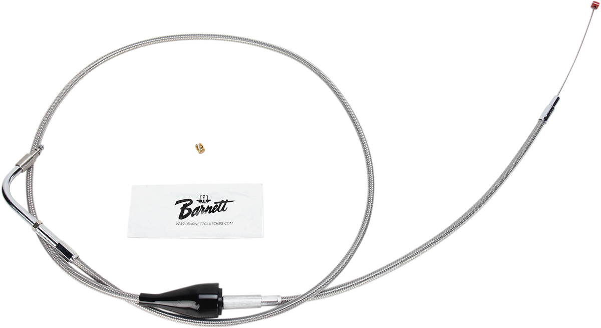 Stainless Steel Idle Cable - +6" - '96-'01 Touring