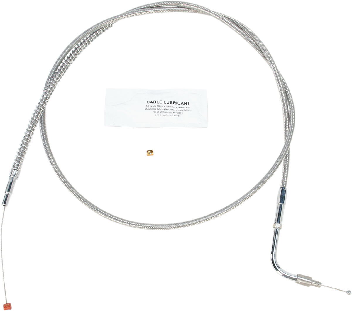 Stainless Steel Idle Cable - +8" - '96-'01 Touring