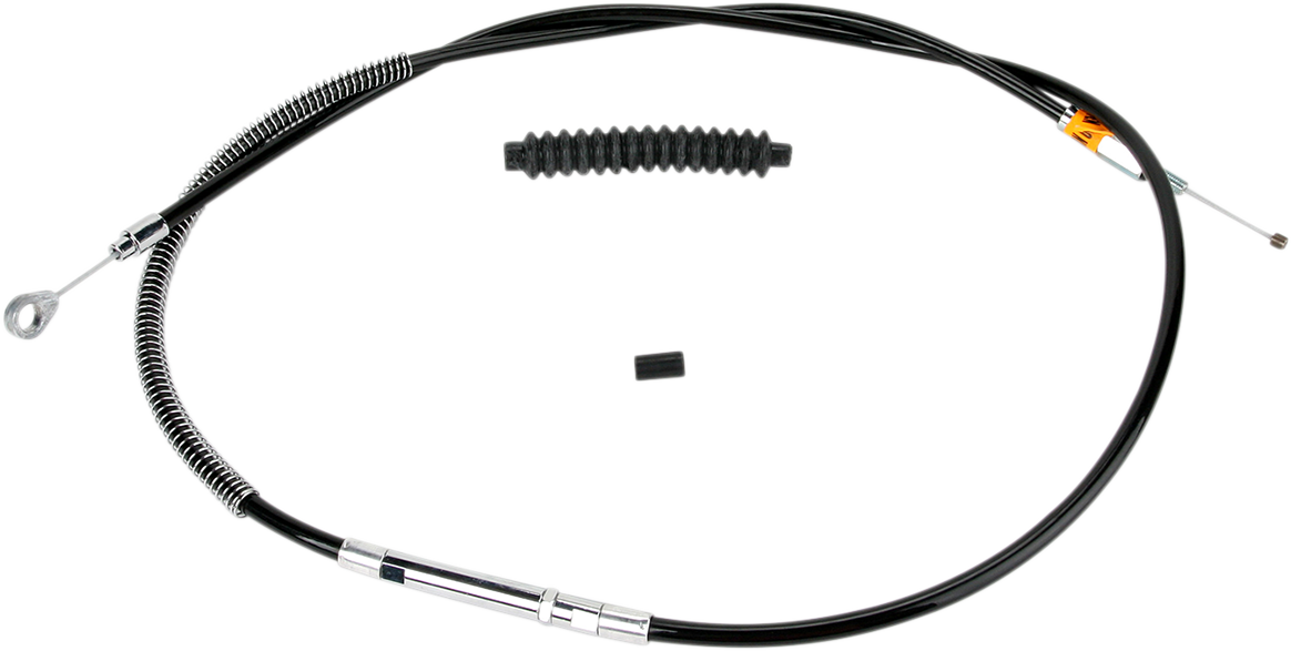 High-Efficiency Black Vinyl Clutch Cable - +6" Size