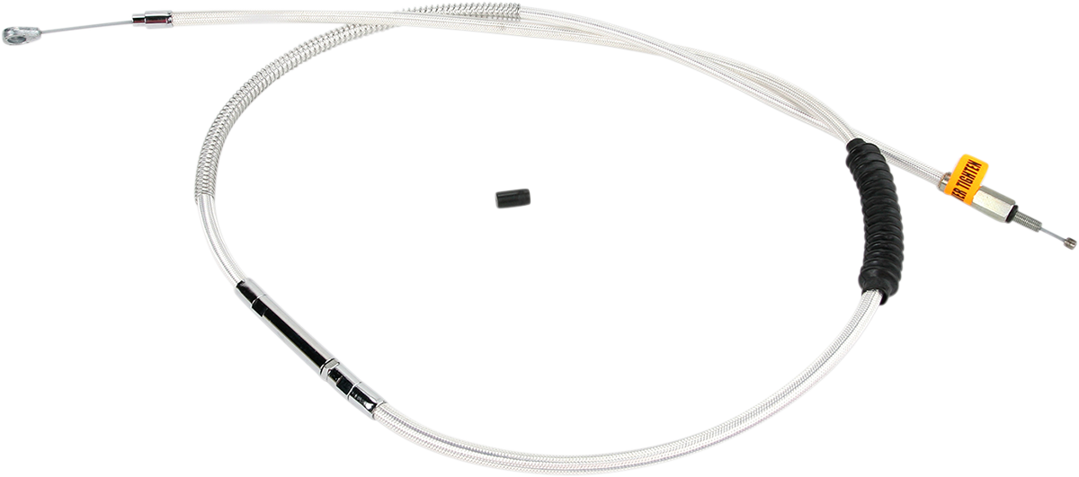 High-Efficiency Black Vinyl Clutch Cable - +3" Size