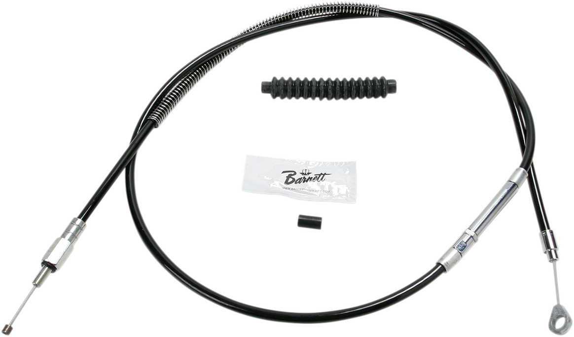High-Efficiency Black Vinyl Clutch Cable - +6" Size