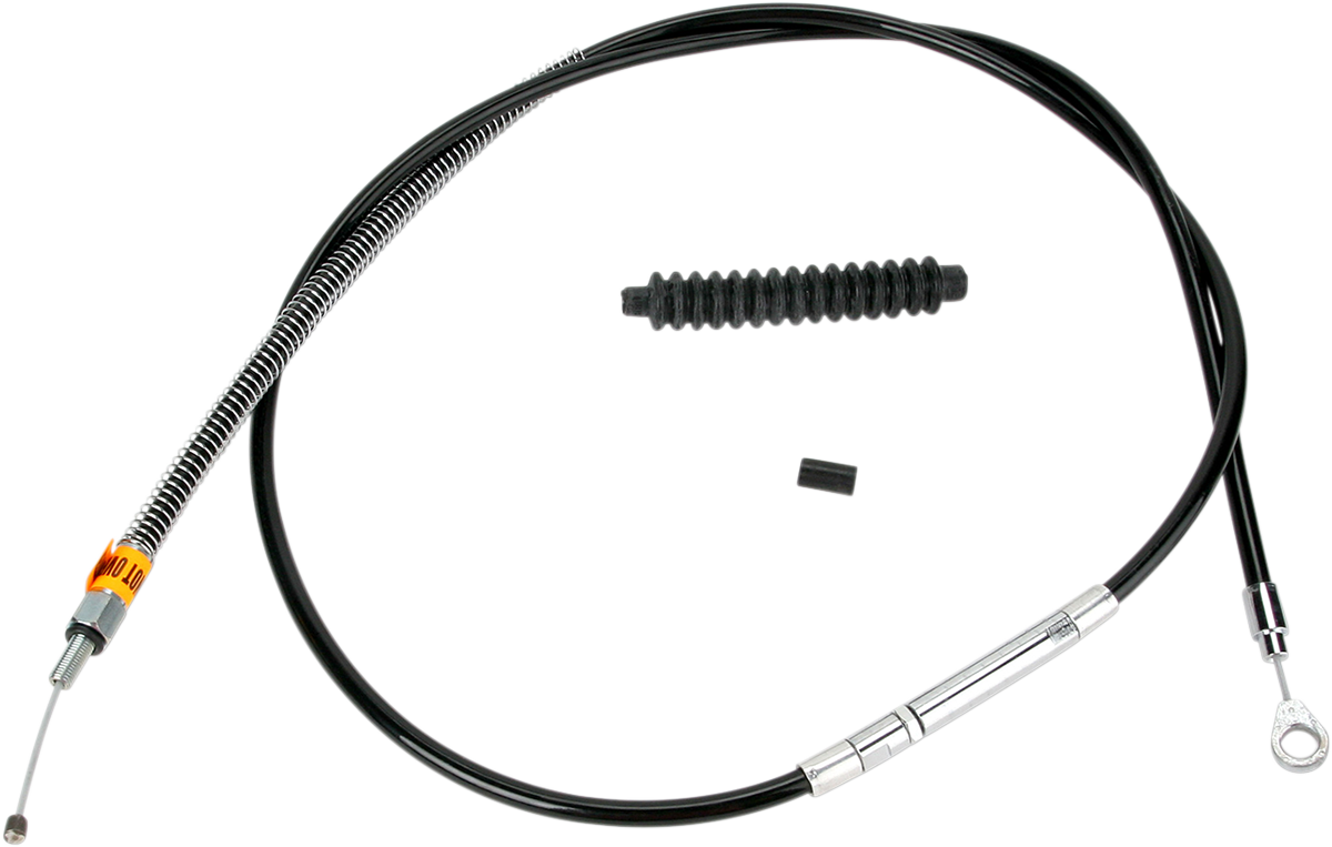 High-Efficiency Black Vinyl Clutch Cable - +6" Size