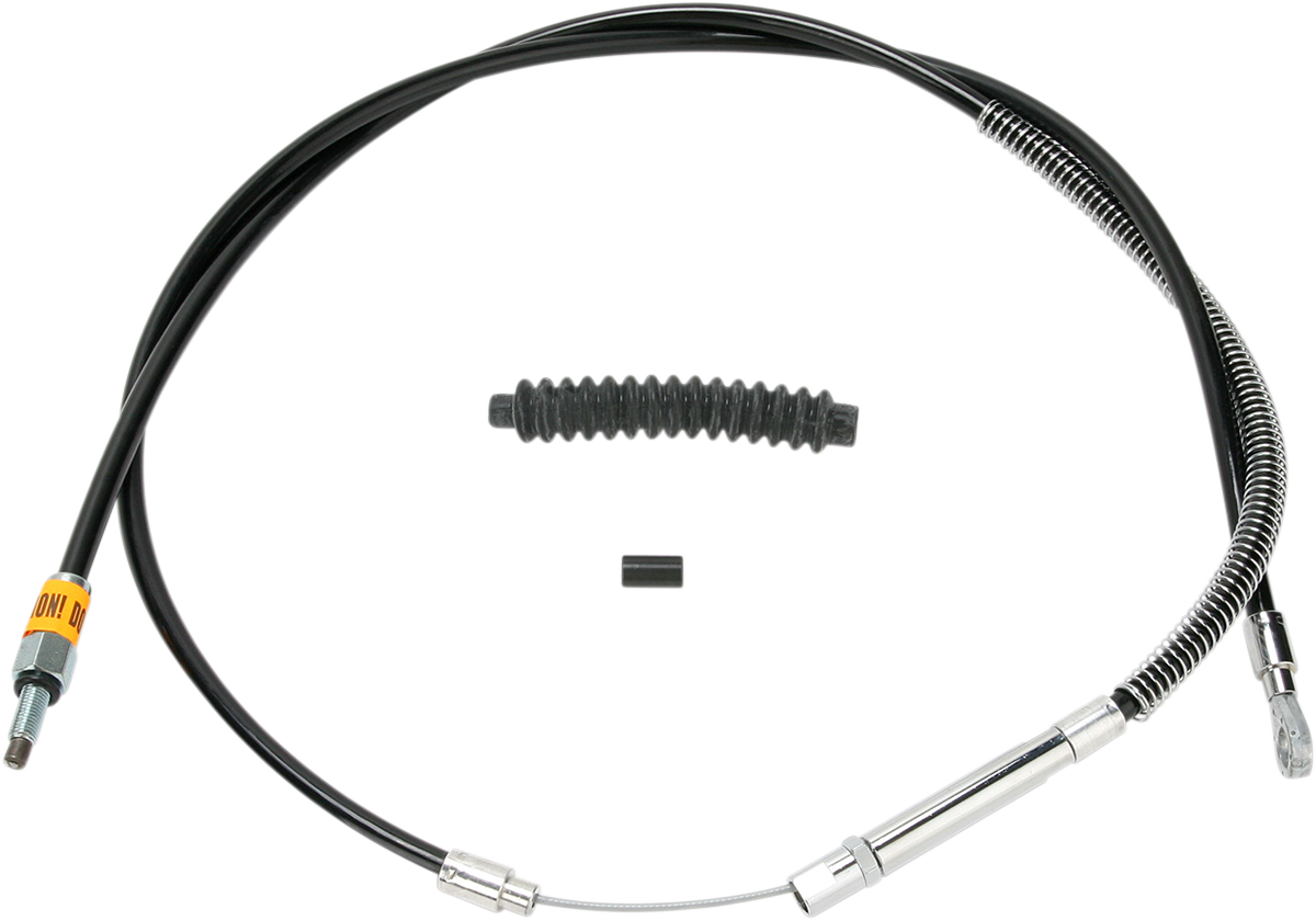 High-Efficiency Black Vinyl Clutch Cable - +6" Size