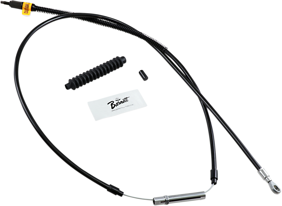 High-Efficiency Black Vinyl Clutch Cable - +6" Size