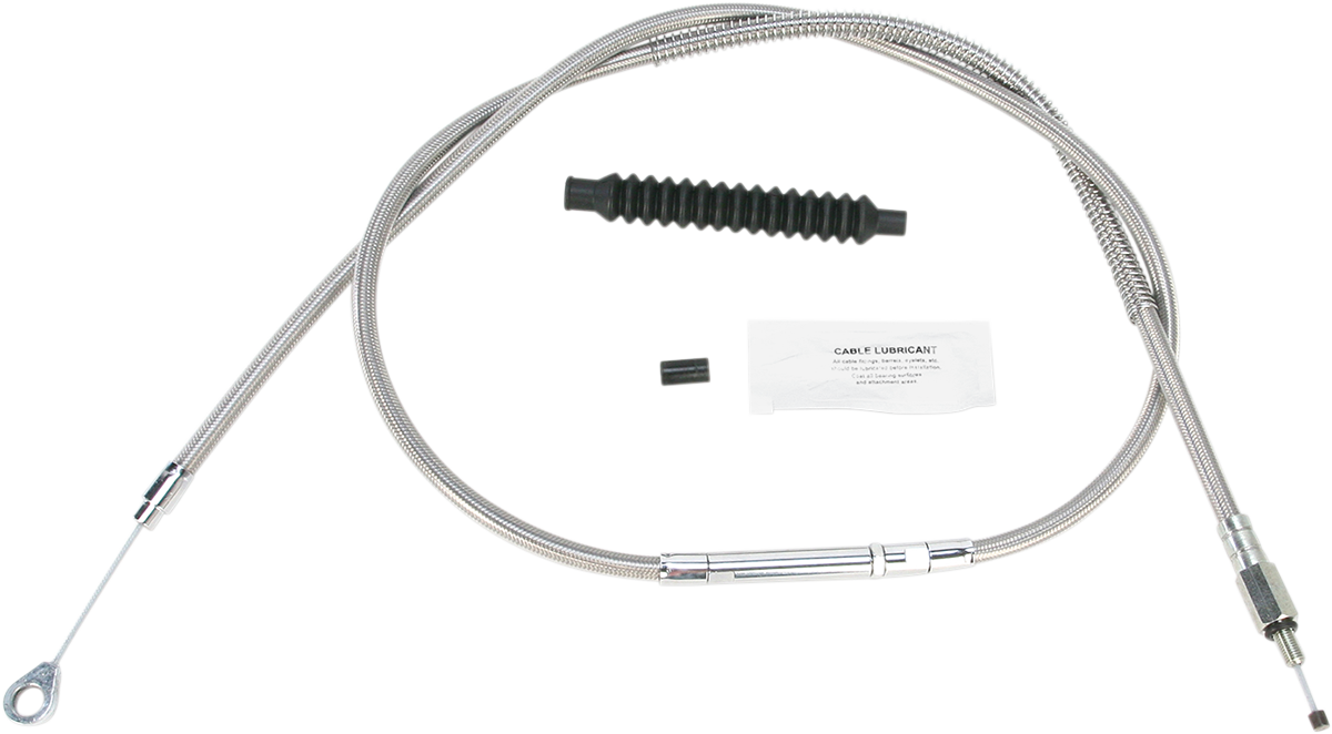 High-Efficiency Stainless Steel Clutch Cable for Harley-Davidson - +6" - '07-'14 Softail