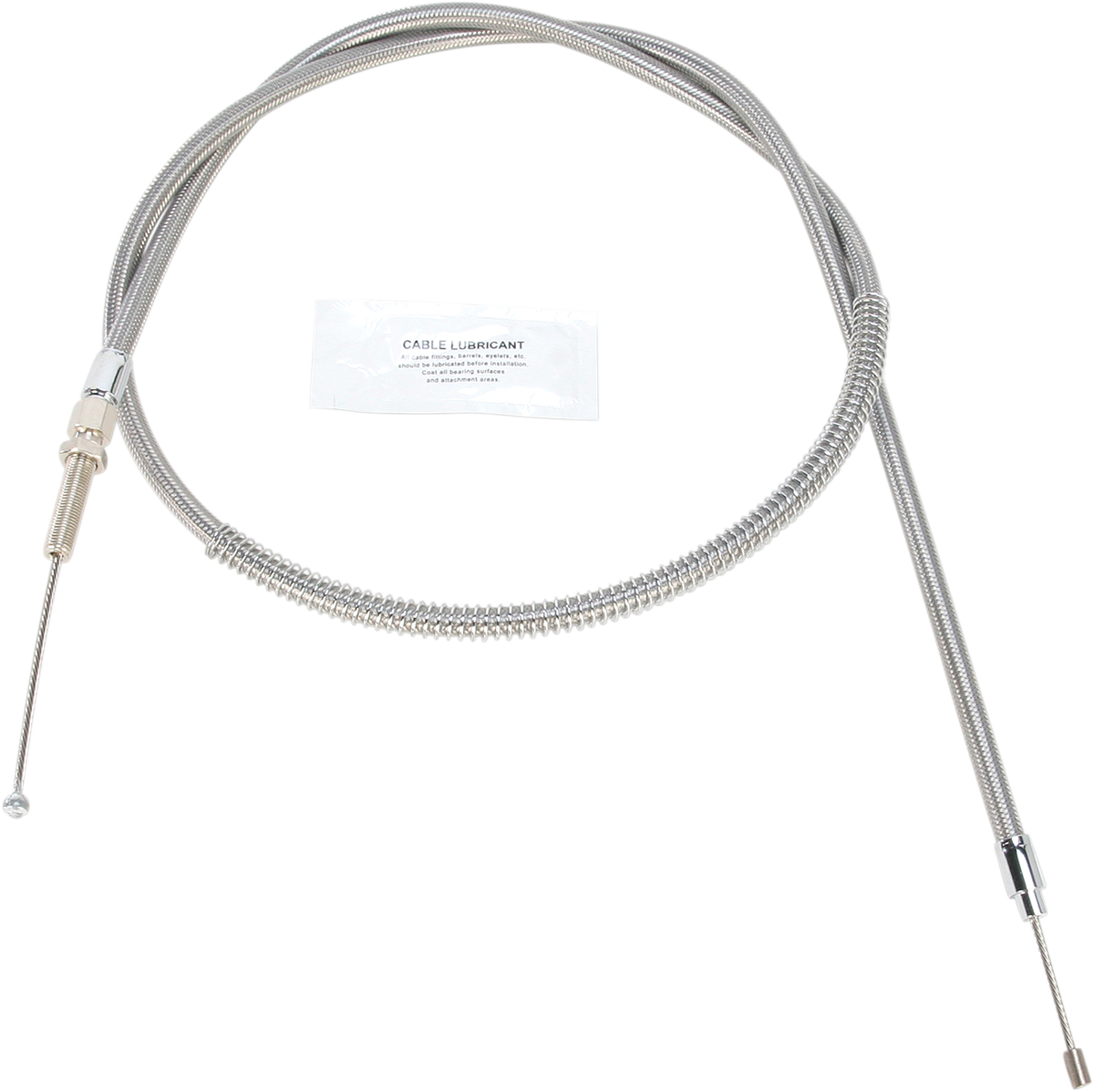 High-Efficiency Stainless Steel Clutch Cable for Harley-Davidson - +6" - '68-'85