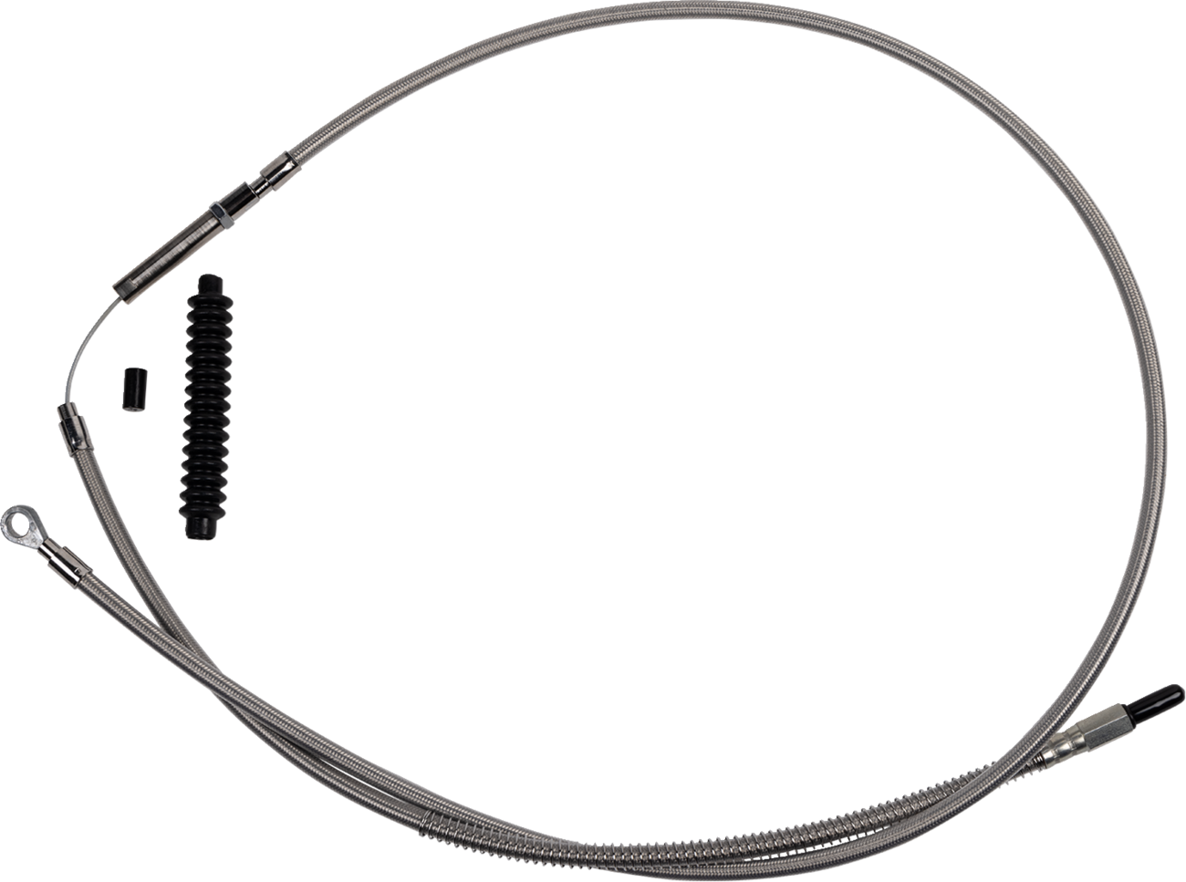 High-Efficiency Stainless Steel Clutch Cable for Harley-Davidson - +6" - '21-'24 FL