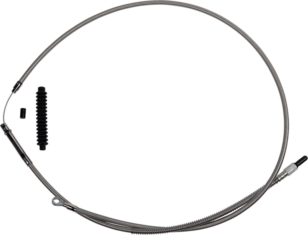 High-Efficiency Stainless Steel Clutch Cable for Harley-Davidson - +8" - '21-'24 FL