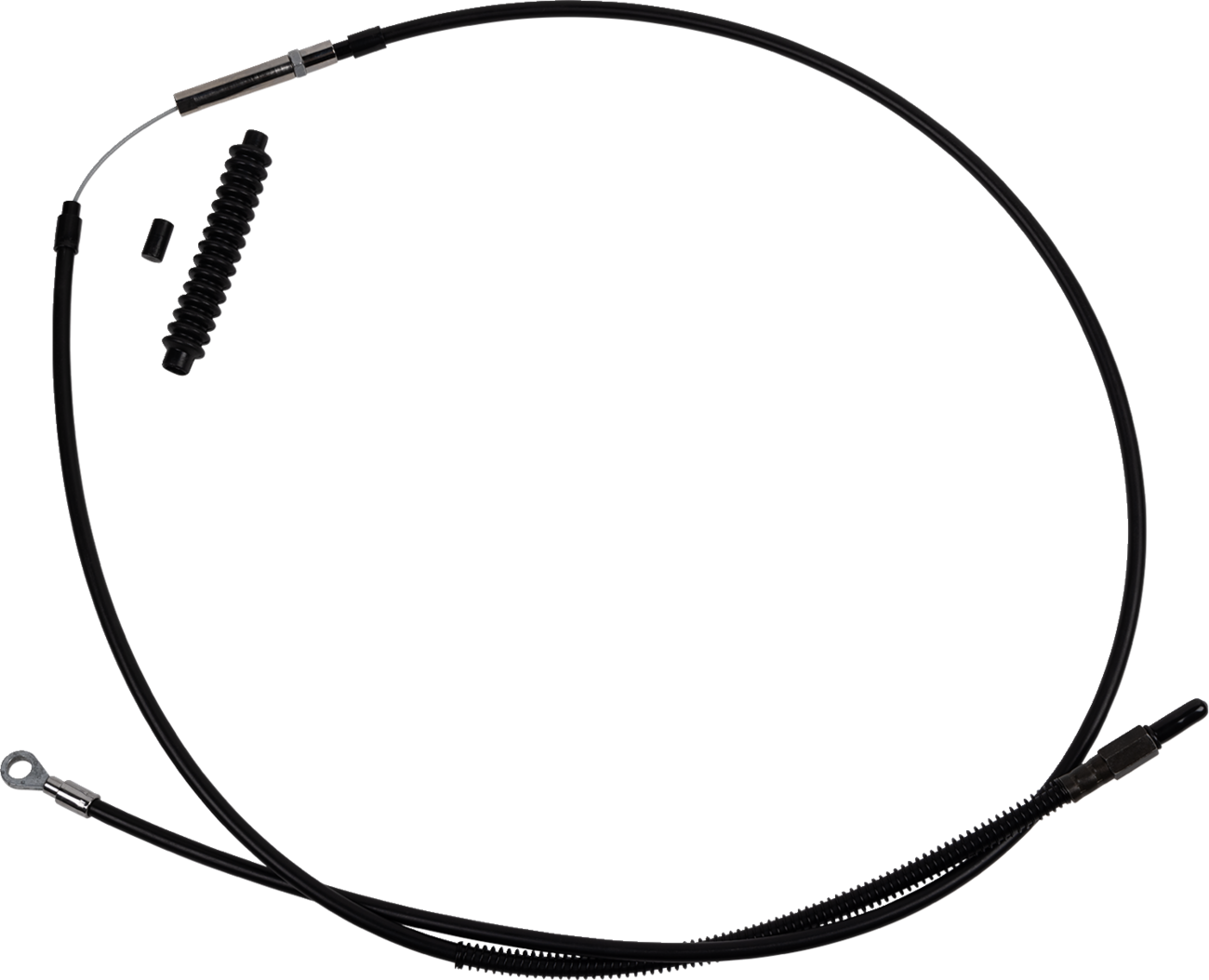 High-Efficiency Black Vinyl Clutch Cable - +10" Size