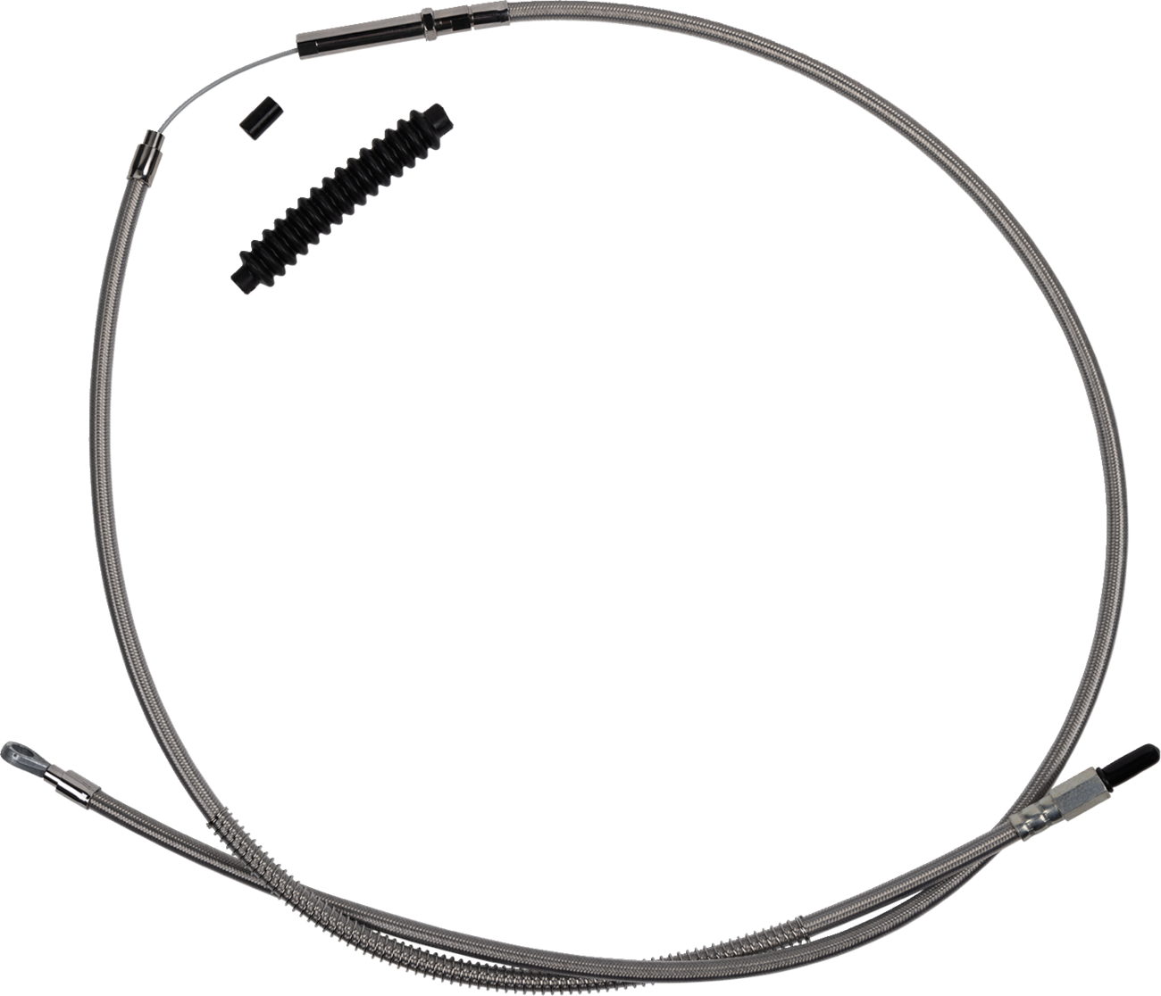 High-Efficiency Stainless Steel Clutch Cable for Harley-Davidson - +6" - '18-'23 Softail