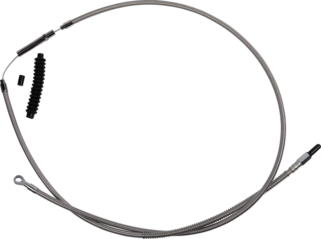 High-Efficiency Stainless Steel Clutch Cable for Harley-Davidson - +10" - '18-'23 Softail