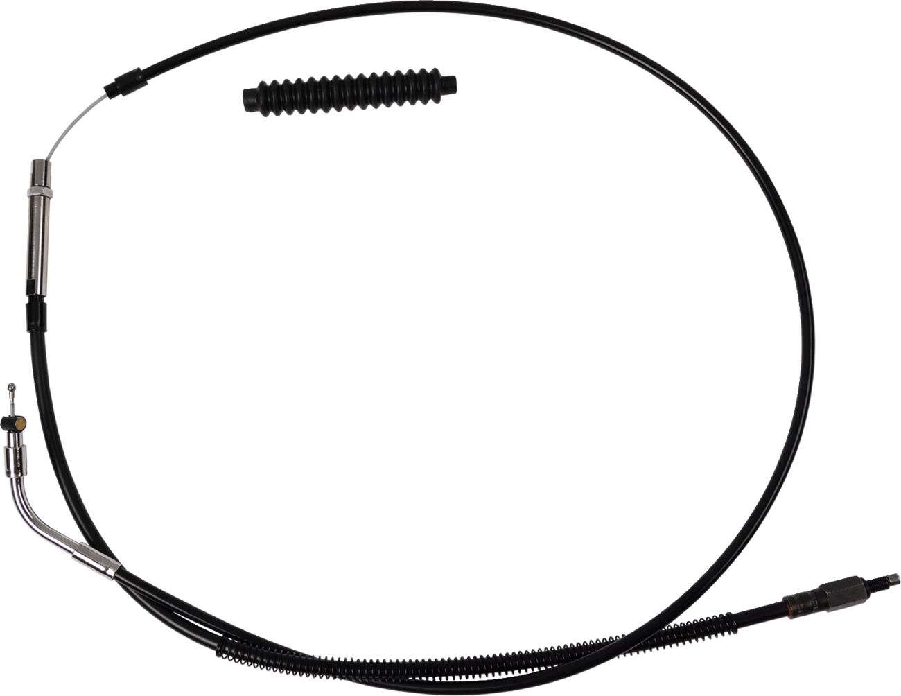 High-Efficiency Black Vinyl Clutch Cable - +6" Size