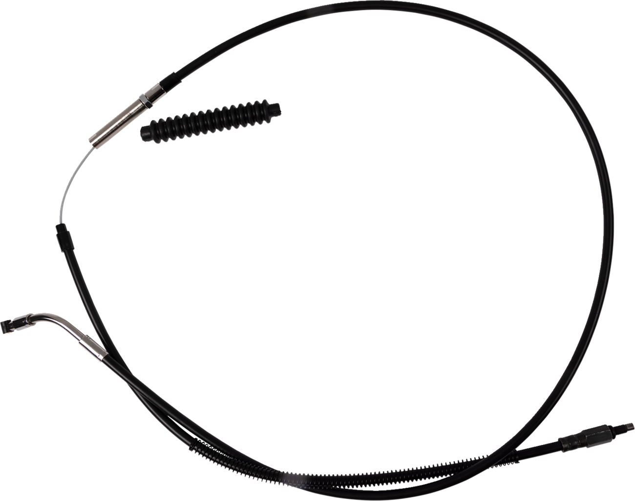 High-Efficiency Black Vinyl Clutch Cable - +8 Size