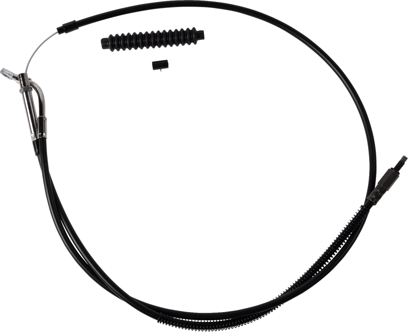 High-Efficiency Black Vinyl Clutch Cable - +6" Size