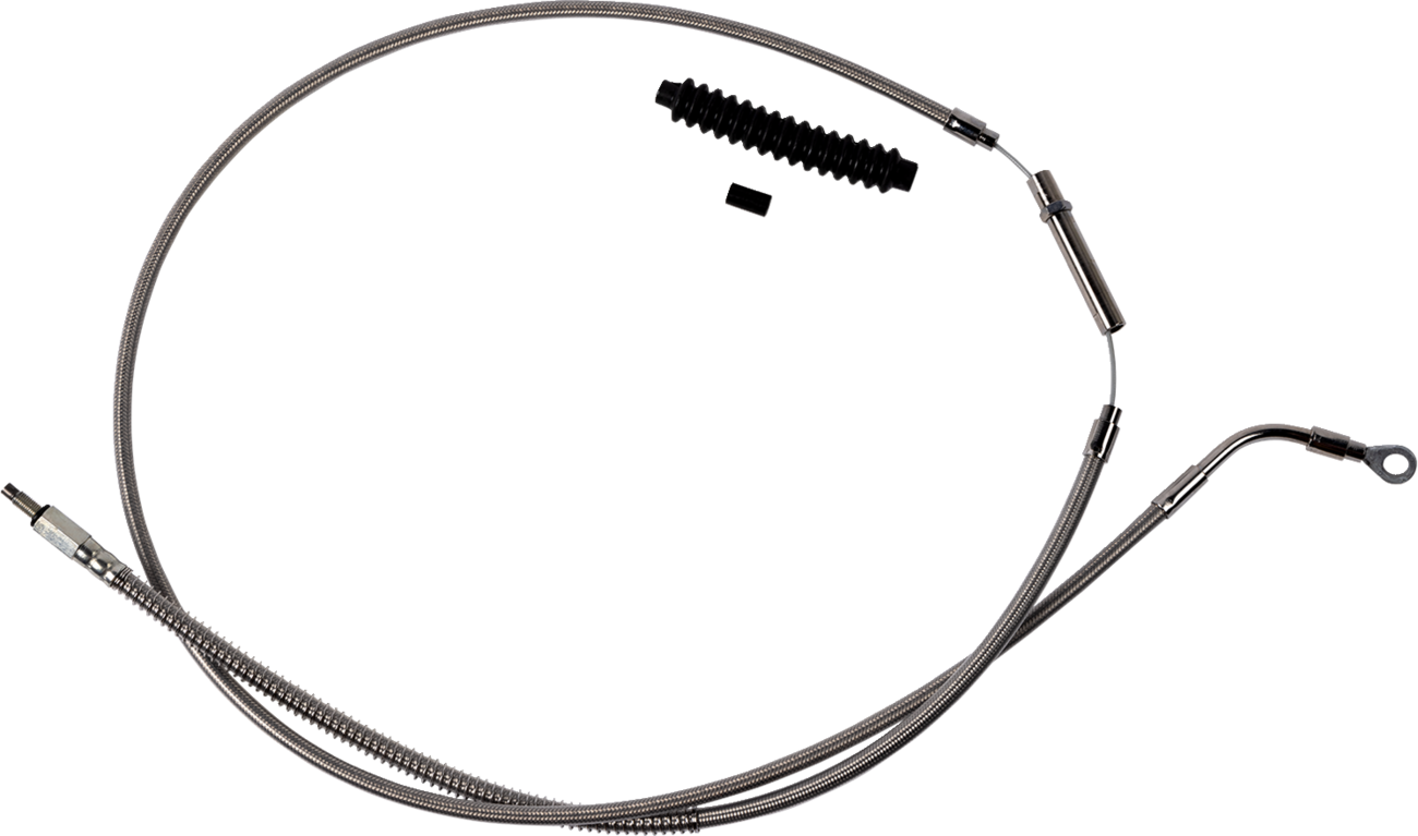 High-Efficiency Stainless Steel Clutch Cable for Harley-Davidson - +8" - '21-'24 FLH