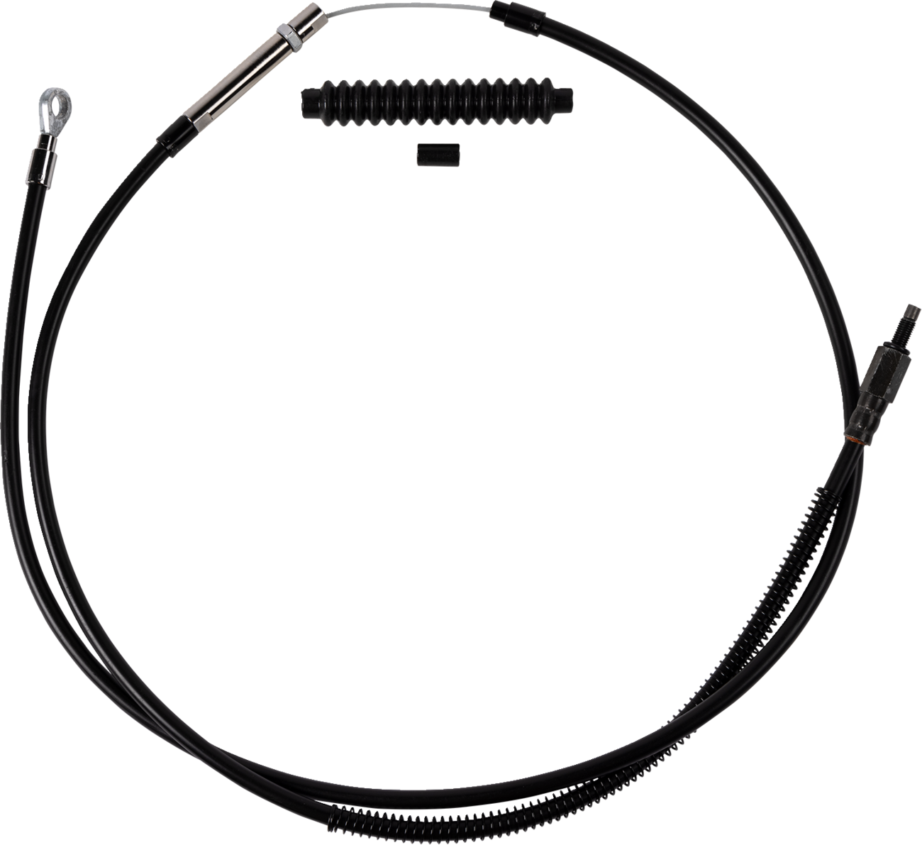 High-Efficiency Black Vinyl Clutch Cable - +6" Size