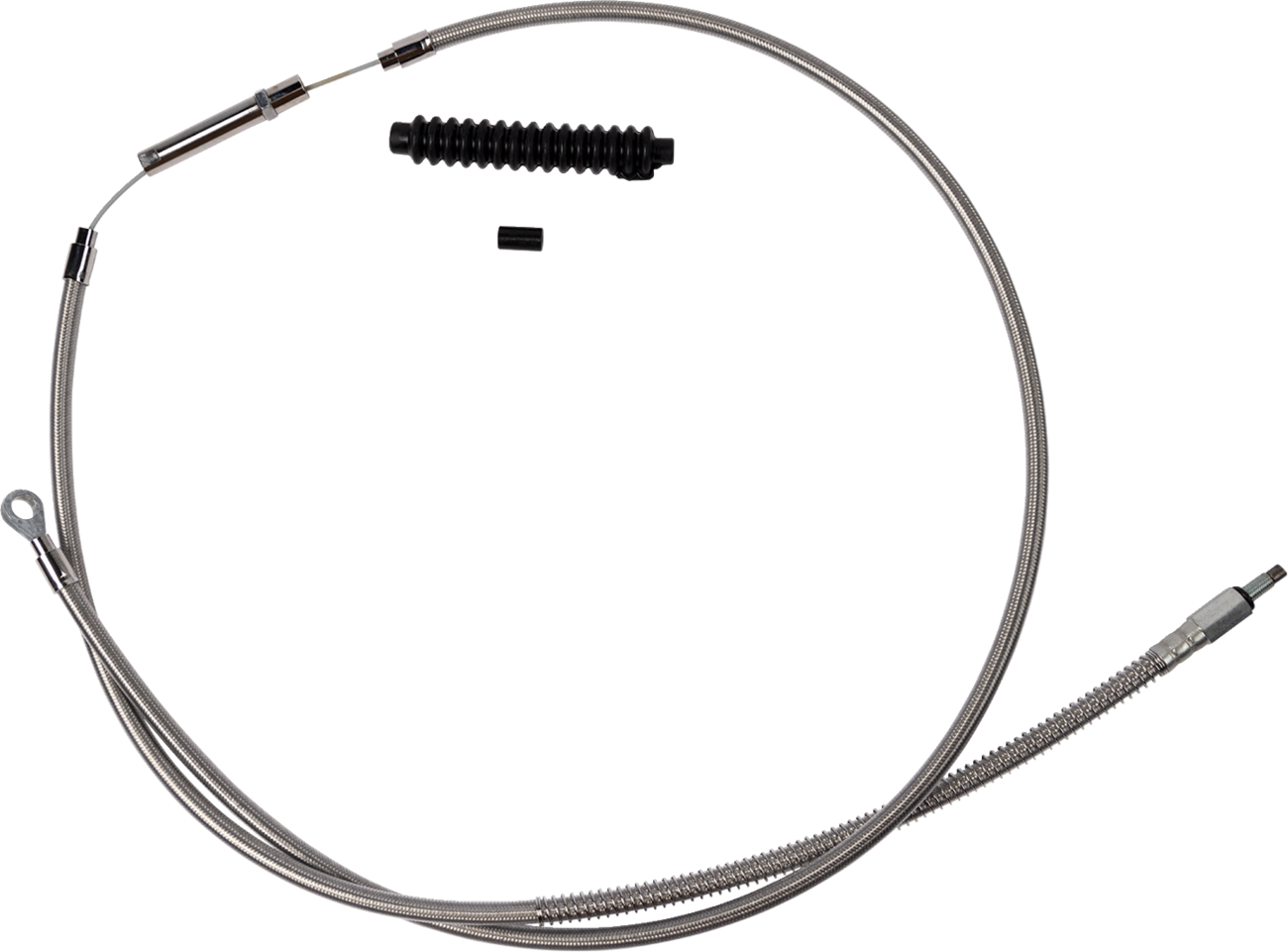 High-Efficiency Stainless Steel Clutch Cable for Harley-Davidson - +8" - '18-'23 Softail