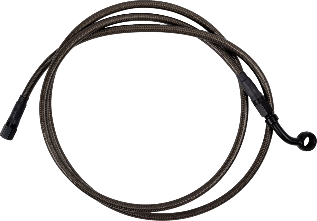 Brake Line - Upper - Carbon Coat w/ Black Fittings