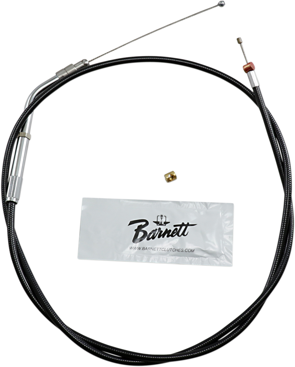Black Vinyl Throttle Cable - +6" Size - 38" Length