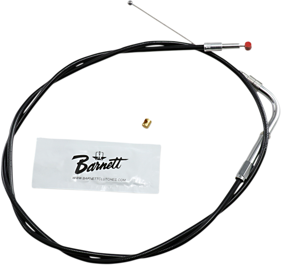 Black Vinyl Throttle Cable - +3" Size - 42" Length