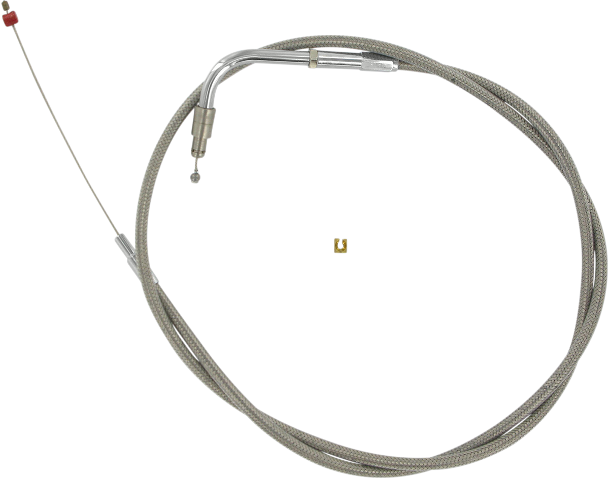 Stainless Steel Idle Cable - +3" - '02-'07 FLH